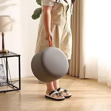 Contemporary Nordic Cylinder Multi-Layer Board Cat Scratching Leather Sponge Low Stool Backless Armless For Entryway