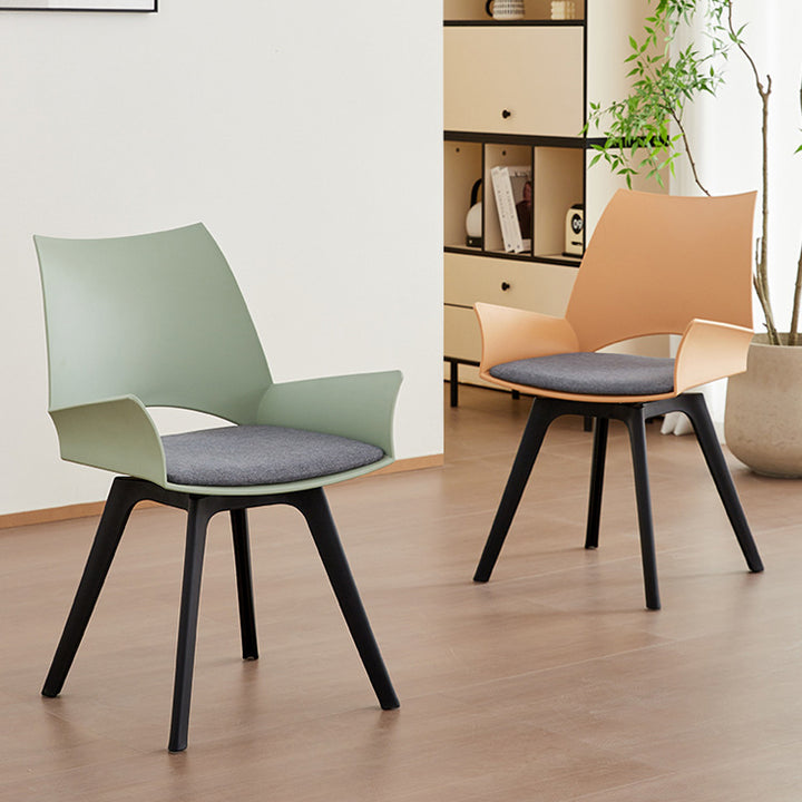 Zeitgenössischer industrieller trapezförmiger Kunststoff-Kohlenstoffstahl-Stoff-Schwamm-Drehbarer Ergonomischer Schreibtischstuhl Rückenlehne Armlehne für Home Office 
