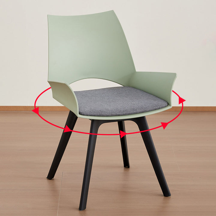 Zeitgenössischer industrieller trapezförmiger Kunststoff-Kohlenstoffstahl-Stoff-Schwamm-Drehbarer Ergonomischer Schreibtischstuhl Rückenlehne Armlehne für Home Office 