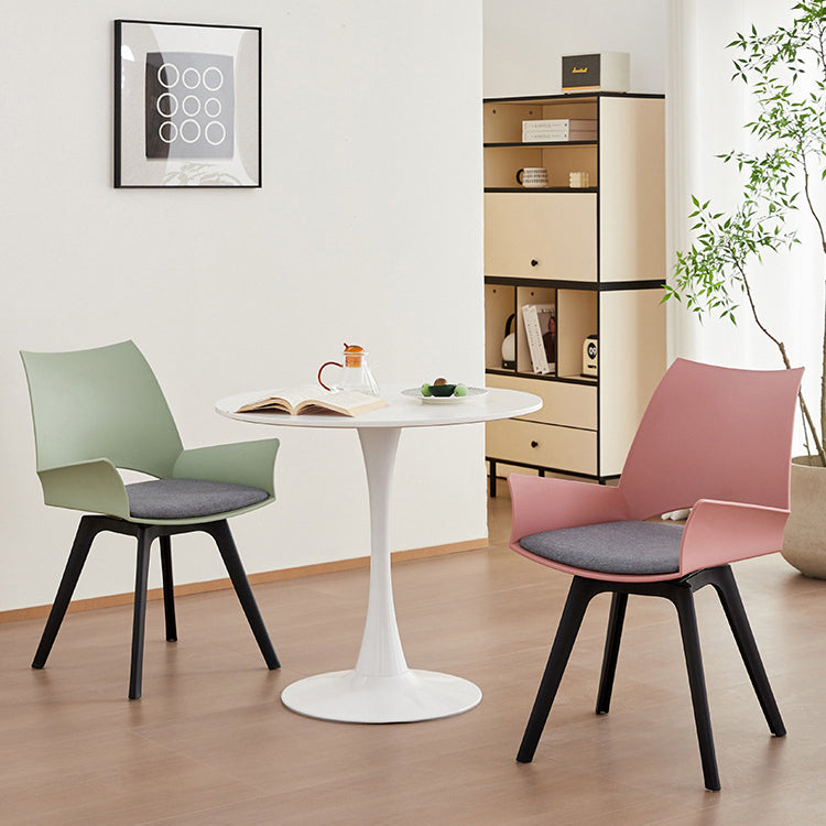 Zeitgenössischer industrieller trapezförmiger Kunststoff-Kohlenstoffstahl-Stoff-Schwamm-Drehbarer Ergonomischer Schreibtischstuhl Rückenlehne Armlehne für Home Office 