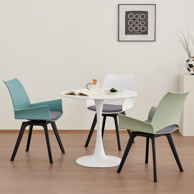 Zeitgenössischer industrieller trapezförmiger Kunststoff-Kohlenstoffstahl-Stoff-Schwamm-Drehbarer Ergonomischer Schreibtischstuhl Rückenlehne Armlehne für Home Office 