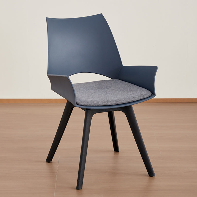 Zeitgenössischer industrieller trapezförmiger Kunststoff-Kohlenstoffstahl-Stoff-Schwamm-Drehbarer Ergonomischer Schreibtischstuhl Rückenlehne Armlehne für Home Office 