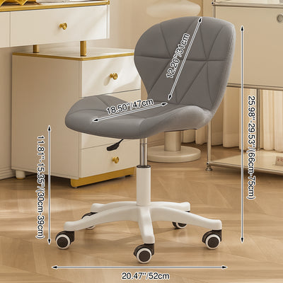 Modern Minimalist PU Leather Metal Semicircle Liftable Desk Chair Backrest For Home Office
