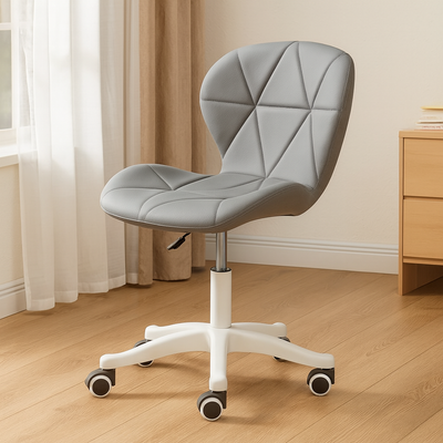 Modern Minimalist PU Leather Metal Semicircle Liftable Desk Chair Backrest For Home Office