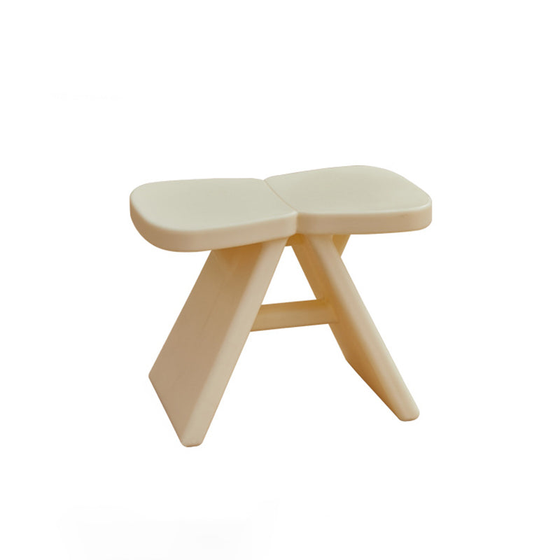 Modern Minimalist PE Rectangular Low Stool Armless For Entryways
