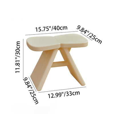 Modern Minimalist PE Rectangular Low Stool Armless For Entryways