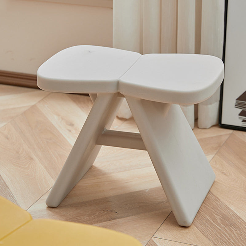 Modern Minimalist PE Rectangular Low Stool Armless For Entryways