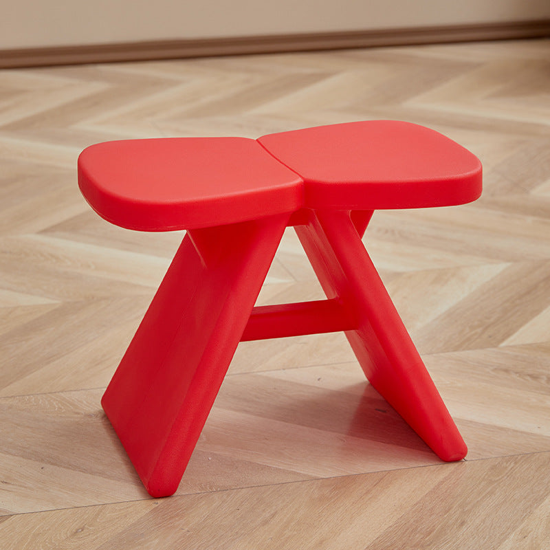 Modern Minimalist PE Rectangular Low Stool Armless For Entryways