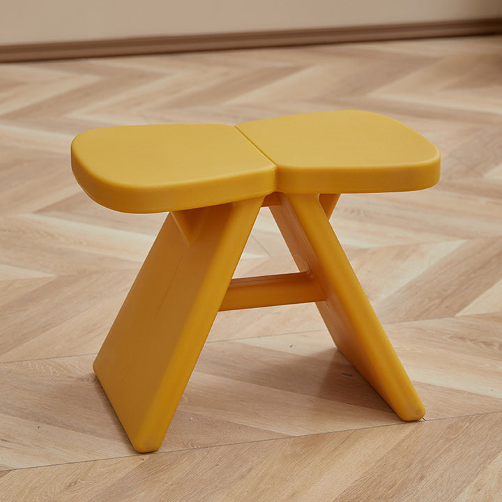 Modern Minimalist PE Rectangular Low Stool Armless For Entryways