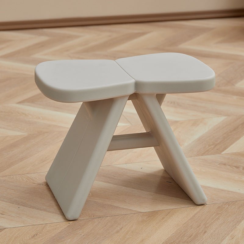 Modern Minimalist PE Rectangular Low Stool Armless For Entryways