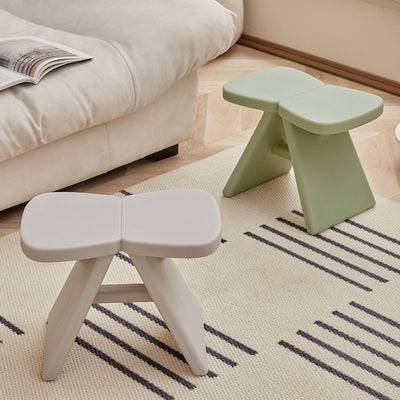 Modern Minimalist PE Rectangular Low Stool Armless For Entryways