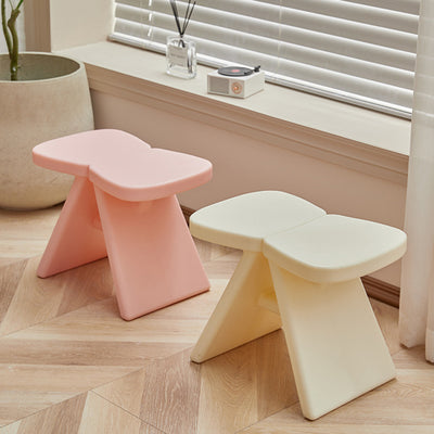 Modern Minimalist PE Rectangular Low Stool Armless For Entryways