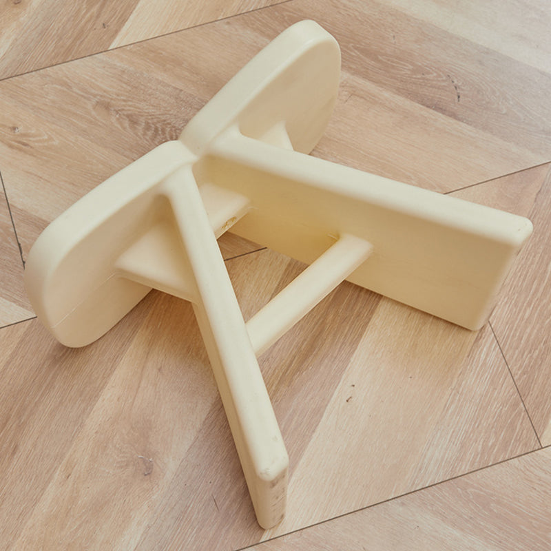 Modern Minimalist PE Rectangular Low Stool Armless For Entryways