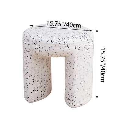 Modern Minimalist PP Round Low Stool Armless For Living Room