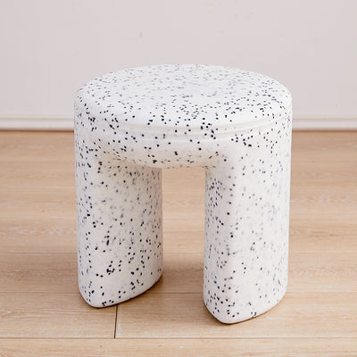 Modern Minimalist PP Round Low Stool Armless For Living Room