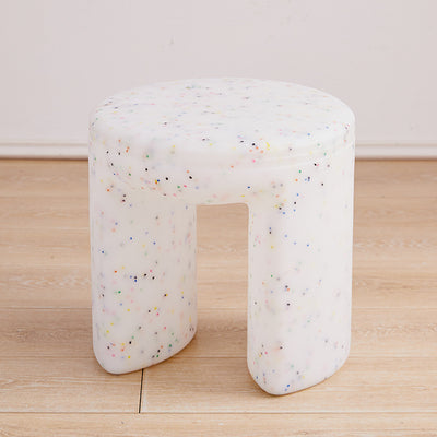 Modern Minimalist PP Round Low Stool Armless For Living Room