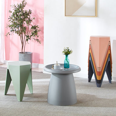 Modern Minimalist PE Square Low Stool Armless For Dining Room & Kitchen