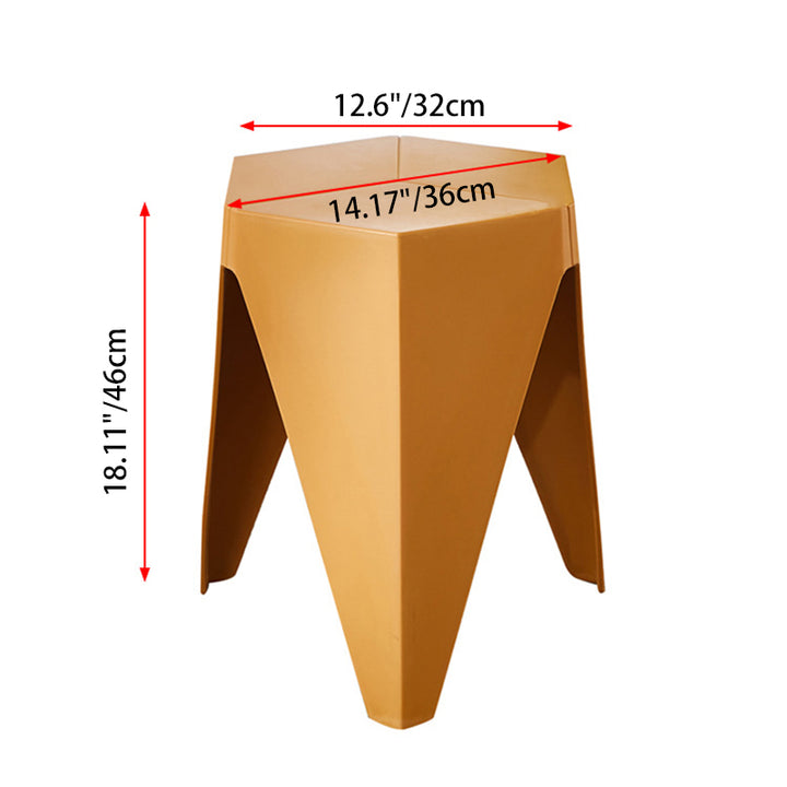 Modern Minimalist PE Square Low Stool Armless For Dining Room &amp; Kitchen