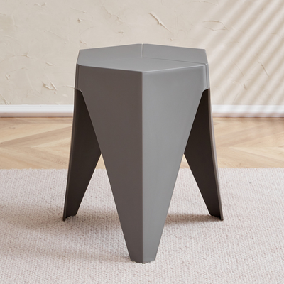 Modern Minimalist PE Square Low Stool Armless For Dining Room & Kitchen