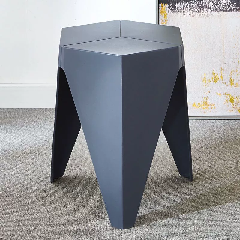 Modern Minimalist PE Square Low Stool Armless For Dining Room &amp; Kitchen