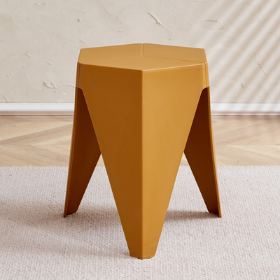 Modern Minimalist PE Square Low Stool Armless For Dining Room & Kitchen