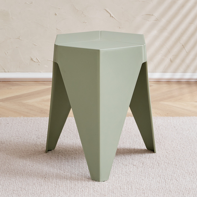 Modern Minimalist PE Square Low Stool Armless For Dining Room & Kitchen