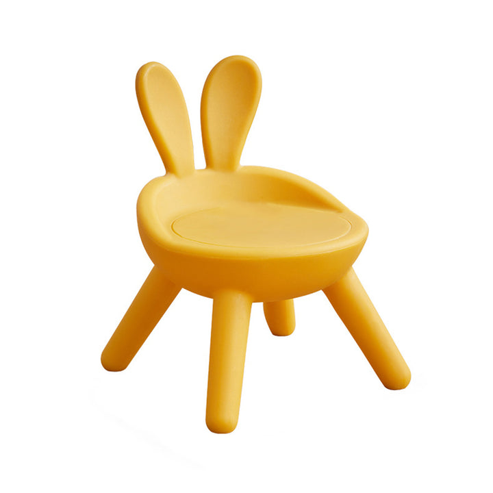 Art déco moderne PE Lapin Tabouret bas pour enfants avec dossier sans accoudoirs pour salon 