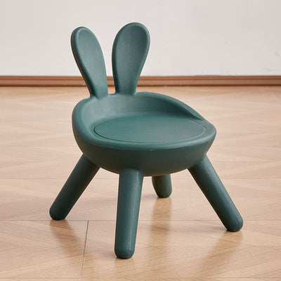 Modern Art Deco PE Rabbit Kids Low Stool Backrest Armless For Living Room