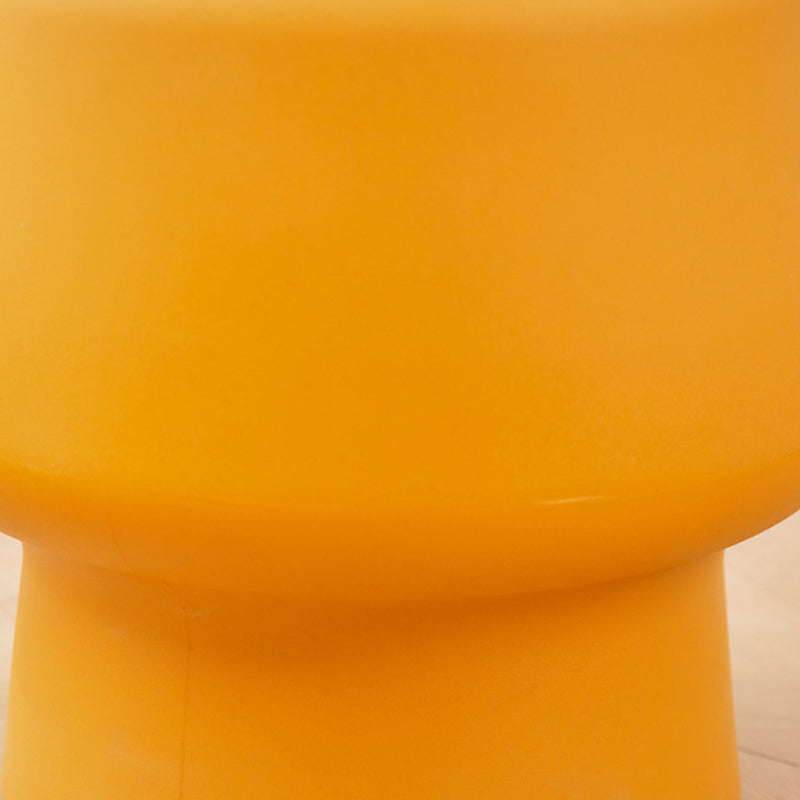Contemporary Scandinavian PE Mushroom Round Low Stool Armless For Living Room