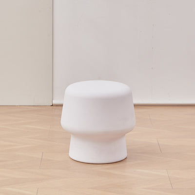 Contemporary Scandinavian PE Mushroom Round Low Stool Armless For Living Room