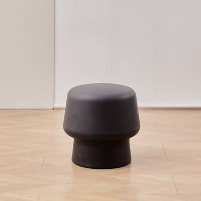 Contemporary Scandinavian PE Mushroom Round Low Stool Armless For Living Room