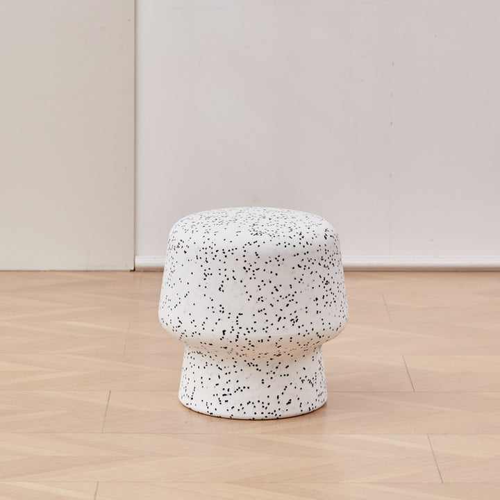 Contemporary Scandinavian PE Mushroom Round Low Stool Armless For Living Room