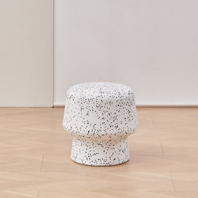 Contemporary Scandinavian PE Mushroom Round Low Stool Armless For Living Room