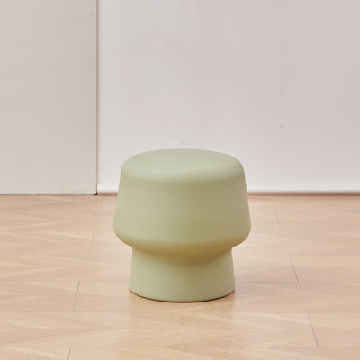 Contemporary Scandinavian PE Mushroom Round Low Stool Armless For Living Room