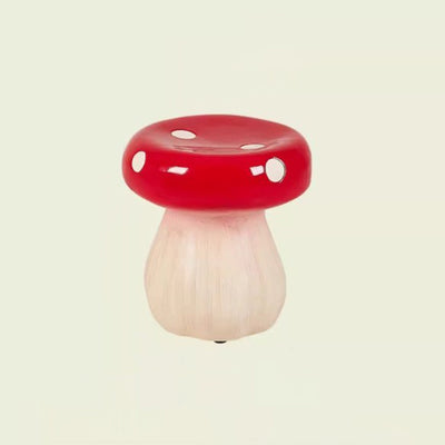Modern Art Deco Resin Mushroom Low Stool Backless Armless For Living Room