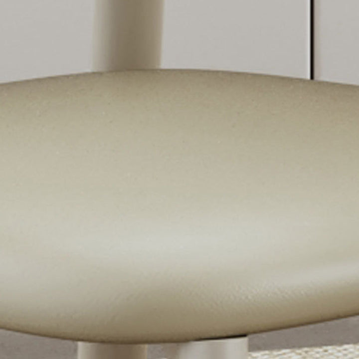 Contemporary Scandinavian Square Curved Microfiber Leather Metal Dining Chair Backrest For Dining Room