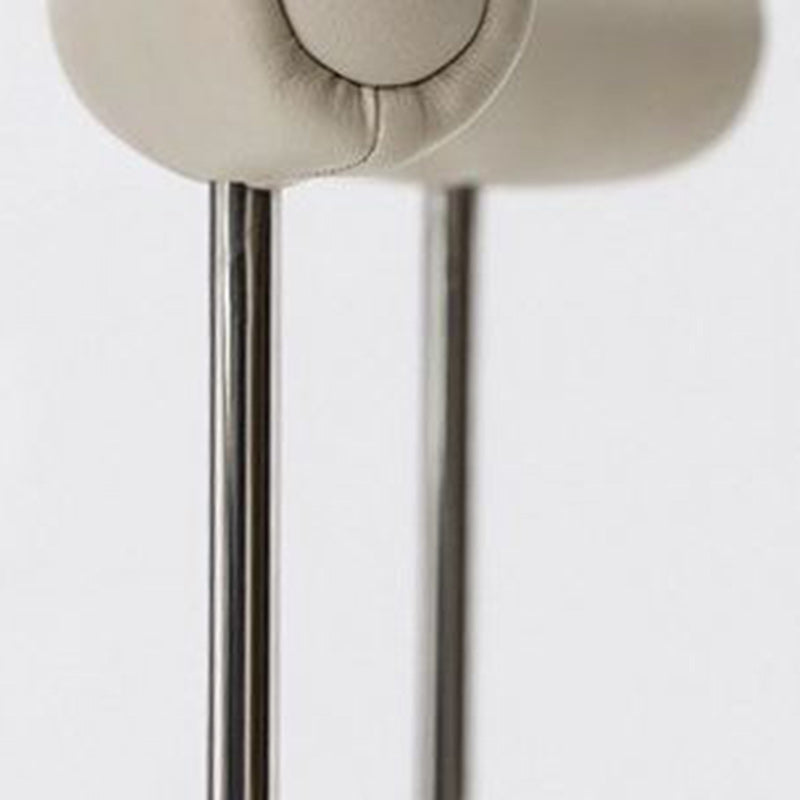 Moderno Minimalista Curvado Redondo Cuero Artificial Metal Silla de Comedor Respaldo Para Comedor 