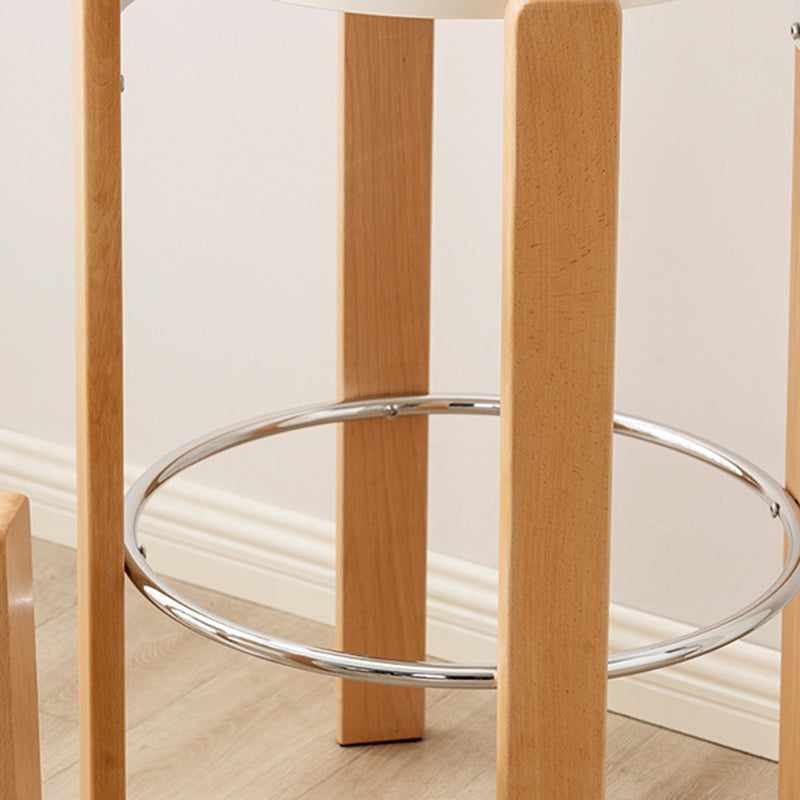 Moderner minimalistischer runder gebogener PC-Holz-Esszimmerstuhl Rückenlehne ohne Armlehnen für Esszimmer 