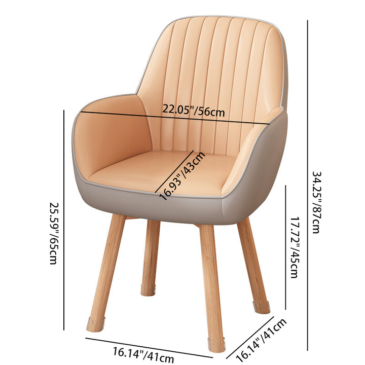 Taburete tocador moderno minimalista trapezoidal cuadrado de terciopelo, tela sintética y madera con respaldo y brazos para dormitorio 