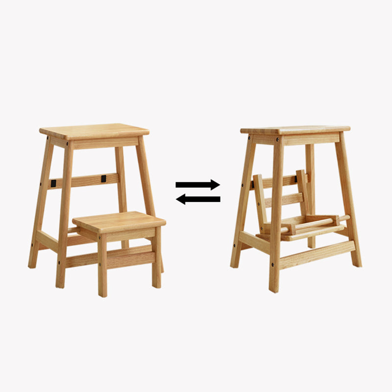 Moderner minimalistischer faltbarer quadratischer Trapez-Schemel aus Massivholz für das Wohnzimmer 