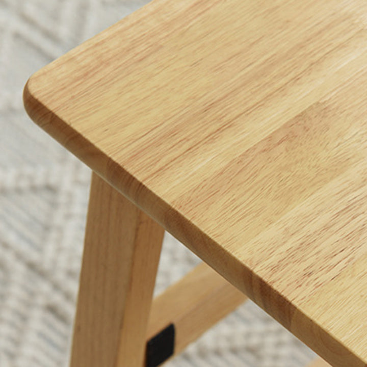 Moderner minimalistischer faltbarer quadratischer Trapez-Schemel aus Massivholz für das Wohnzimmer 