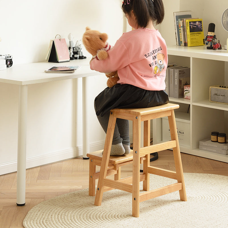 Moderner minimalistischer faltbarer quadratischer Trapez-Schemel aus Massivholz für das Wohnzimmer 