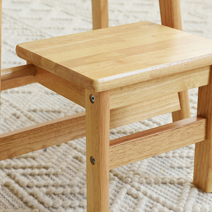 Moderner minimalistischer faltbarer quadratischer Trapez-Schemel aus Massivholz für das Wohnzimmer 