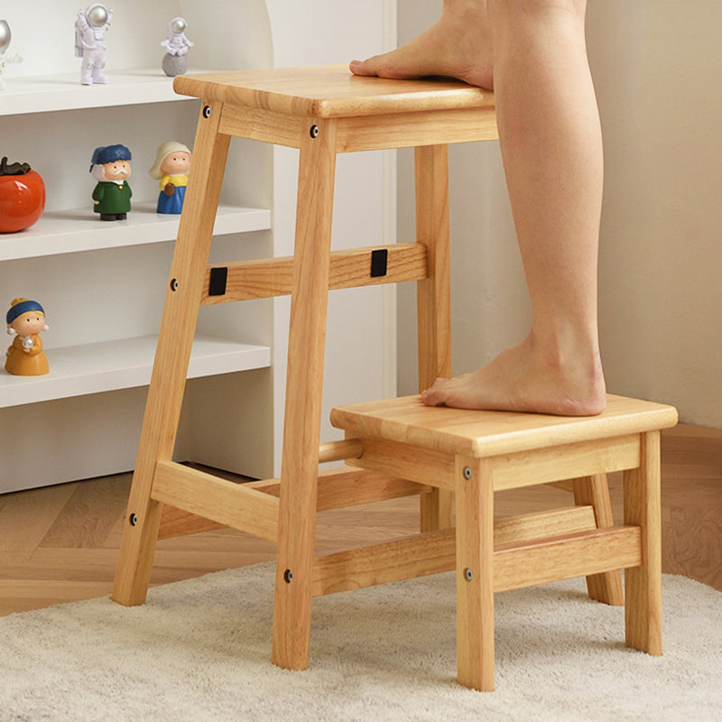 Moderner minimalistischer faltbarer quadratischer Trapez-Schemel aus Massivholz für das Wohnzimmer 