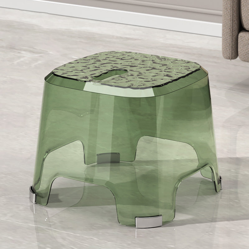 Tabouret bas carré anti-dérapant minimaliste moderne en PP pour salon 