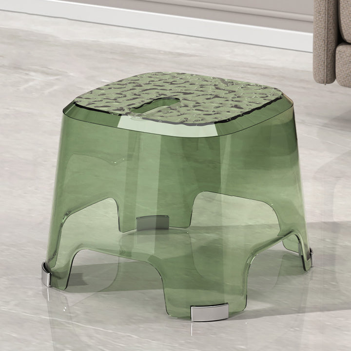 Tabouret bas carré anti-dérapant minimaliste moderne en PP pour salon 