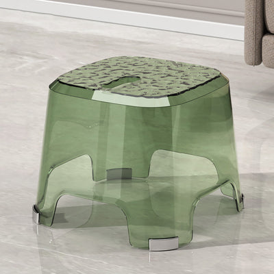 Modern Minimalist Anti-slip Square Corner PP Low Stool For Living Room