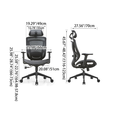 Moderne Einfachheit Gebogene Trapezförmige Bequeme Netz-Schwamm-Metall-Schreibtischstuhl Armlehne Kopfstütze Liege für das Home Office 