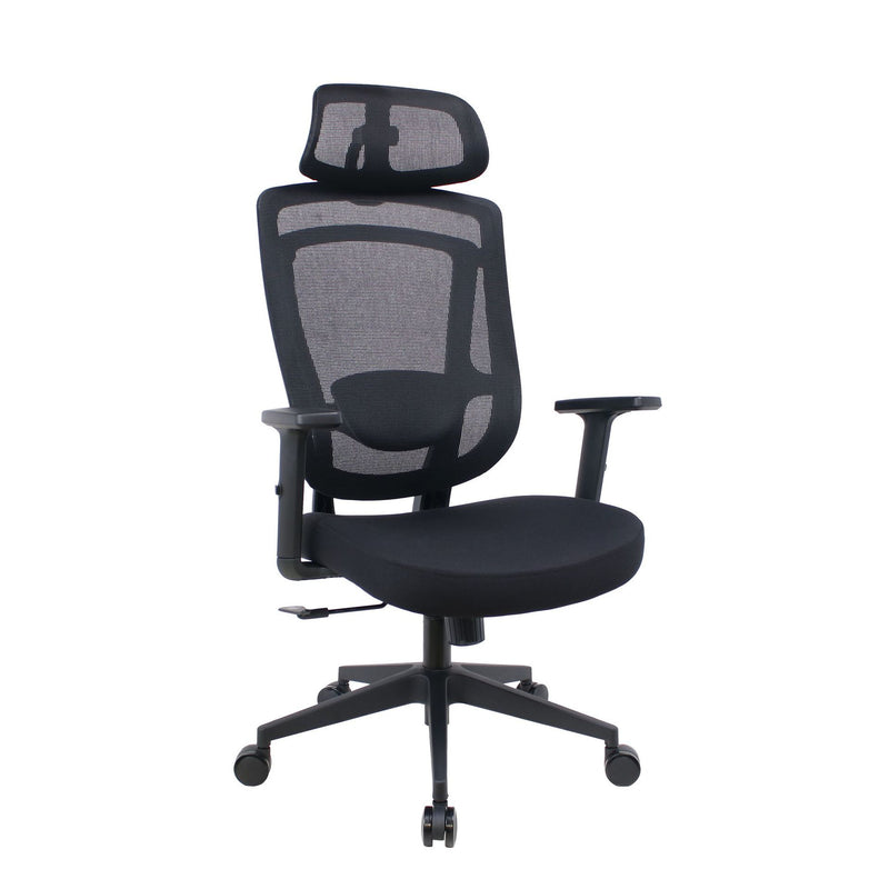 Moderne Einfachheit Gebogene Trapezförmige Bequeme Netz-Schwamm-Metall-Schreibtischstuhl Armlehne Kopfstütze Liege für das Home Office 