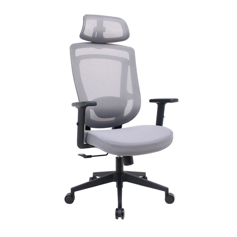 Moderne Einfachheit Gebogene Trapezförmige Bequeme Netz-Schwamm-Metall-Schreibtischstuhl Armlehne Kopfstütze Liege für das Home Office 
